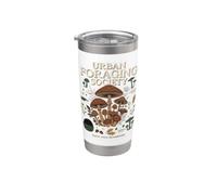Urban Foraging Society Chasseur de champignons Nature Gobelet isotherme en acier inoxydable double paroi