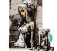 Urban Girl V Puzzles 1000 pièces Jeu de Concentration mentale Découpe de précision Bords Lisses Jeu de Construction de Liens significatifs (38x26cm)