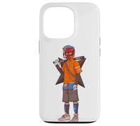 Urban Japanese Anime Devil Masked Read The Bat Warrior Coque pour iPhone 13 Pro