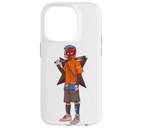 Urban Japanese Anime Devil Masked Read The Bat Warrior Coque pour iPhone 14 Pro