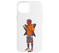 Urban Japanese Anime Devil Masked Read The Bat Warrior Coque pour iPhone 15 Plus