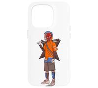 Urban Japanese Anime Devil Masked Read The Bat Warrior Coque pour iPhone 15 Pro