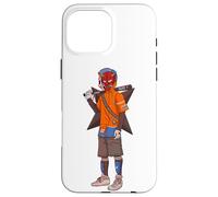 Urban Japanese Anime Devil Masked Read The Bat Warrior Coque pour iPhone 16 Pro Max