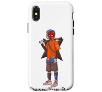 Urban Japanese Anime Devil Masked Read The Bat Warrior Coque pour iPhone X/XS