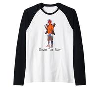 Urban Japanese Anime Devil Masked Read The Bat Warrior Manche Raglan