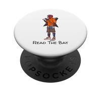 Urban Japanese Anime Devil Masked Read The Bat Warrior PopSockets PopGrip Adhésif