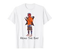 Urban Japanese Anime Devil Masked Read The Bat Warrior T-Shirt
