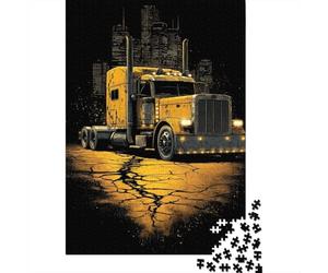 Urban Legend Truck Art Print Puzzle 1000 Pieces Cadeau Unique Jeu Éducatif Défi Jouet À De Qualité Supérieure Peinture Art pour Adultes Et Enfants À Partir De 14 Ans 38x26cm/1000pcs