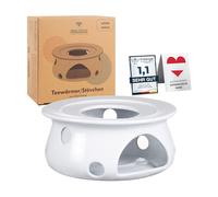 Urban Lifestyle Réchaud pour théière - Chauffe-thé - En céramique (blanc) - Pour garder la théière ou la cafetière au chaud - Chauffe-théière - Chauffe-théière - Chauffe-théière - Bougies chauffe-plat
