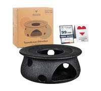Urban Lifestyle Réchaud pour théière en céramique (Lave) · Chauffe-théière · Réchaud à Bougie pour théière · Chauffe-thé · Support à théière