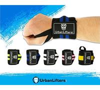 Urban Lifters Weight Lifting Wrist Wraps Heavy Duty Wrist Support for Weight Training, Bodybuilding, Olympic Lifting, Power Lifting, Crossfit and Strongman (Black/White)