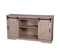 Urban Living - Buffet New York 2 portes coulissantes - Marron