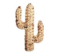 Urban Living - Cactus en jacinthe d'eau tressée Natural Living - H. 45 cm - Marron - Natural Living Beige