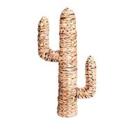 - Cactus en jacinthe d'eau tressée Natural Living - H. 80 cm - Marron - Natural Living