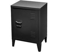 Urban Living - Casier 1 porte Industriel Black en métal - Noir Noir