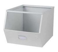 Urban Living - Casier de rangement en métal avec étiquette - Blanc Blanc G