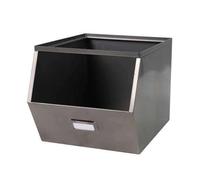 Urban Living Casier de Rangement en métal avec étiquette - Gris