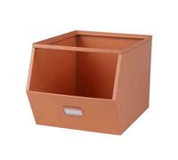 Urban Living Casier de Rangement en métal avec étiquette - Orange