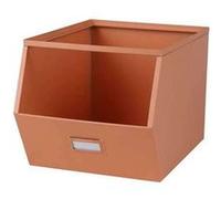 Casier De Rangement En Métal Avec Étiquette - Orange