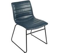 Urban Living - Chaise style industriel - Bleu - Brooklyn Bleu G