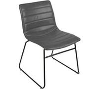 Urban Living - Chaise industrielle Brooklyn - Gris - Brooklyn Gris