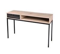 Console 1 porte grillage 1 niche Soho - Naturel clair -