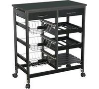 Urban Living DESSERTE DE Rangement, Noir, Normal