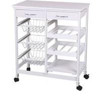 Urban Living DESSERTE DE Rangement, Blanc, Normal