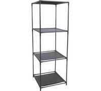 Urban Living - Etagère cube modulable 3 Cases - 34,5 x H. 104 cm - Noir Noir