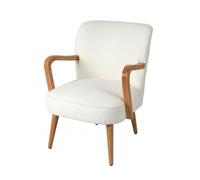 Urban Living Fauteuil Austin en Teddy Ecru 63X70XH79CM
