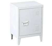 Urban Living Industriel White CASIER en Metal avec 1 Porte 40X30XH57CM