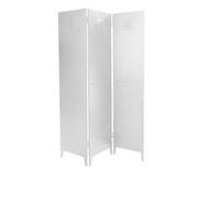 Urban Living Industriel White PARAVENT en Metal 3 Panneaux 120XH170CM