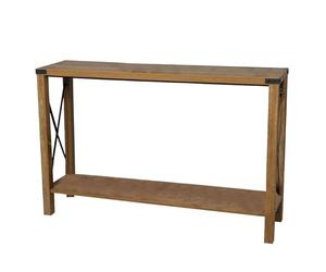 Urban Living "Jane Console avec Angles ET CROISILLONS en Metal 117X29XH77CM