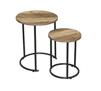 Urban Living "JOYA Set DE 2 Tables D'APPOINT Ronde D30XH39CM ET D40XH49CM