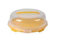 Urban Living LIBERTY PLAT A GATEAU AVEC CLOCHE ET POIGNEE D33XH12CM 3 COULEURS ASSORTIES
