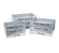 Urban living LOFT & METAL CAISSES EN METAL DECORE X3