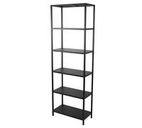 Urban Living "Madison BIBLIOTHEQUE 5 ETAGERES en Metal Noir 60X30XH180CM