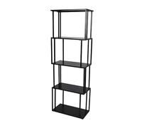 Urban Living "Madison BIBLIOTHEQUE 5 Niveaux avec Structure en Metal Noir 60X30XH170CM