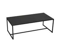 Urban Living - Table basse design en métal Madison - L. 100 x H. 36 cm - Noir - Madison Noir