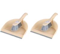 Urban Living PALIO Pelle ET BALAYETTE Warm Apricot 23X33XH10CM (Lot de 2)