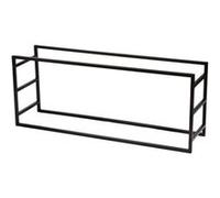 Urban Living - Porte buches horizontal en métal - Noir Noir