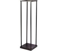 Urban Living - Porte buches vertical en métal - Noir Noir