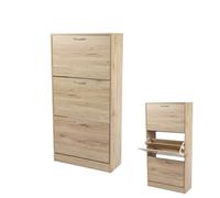 Urban Living "PRATIK Range Chaussures 3 TIROIRS avec POIGNEES 60X24XH120CM