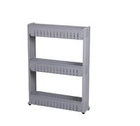 Urban Living RESSERRE 3 ETAGERES Gris avec roulettes 54X72X12CM