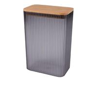 Urban Living SAMBA BOITE HERMETIQUE 2L COUVERCLE EN BOIS 14,5X9,4XH21,8CM GRIS