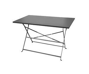 Urban Living SUNNYDAYS Collection Mistral Table Pliable en Metal Gris Anthracite 110X70XH70CM