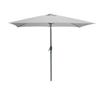 Urban Living SUNNYDAYS PARASOL 2X3MTR INCLINABLE GRIS CLAIR MAT EN ALUMINIUM ET BALEINE EN ACIER