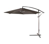 Urban Living SUNNYDAYS PARASOL DEPORTE ROND GRIS ANTHRACITE DIAM 300CM TOILE 180GR