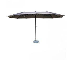 Urban Living SUNNYDAYS PARASOL DOUBLE 4,46MTRX2,64MTRXH2,44 MTR GRIS ANTHRACITE