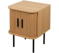 Urban Living - Table de chevet 2 portes effet tasseau BONNIE - Beige - Bonnie Beige G
